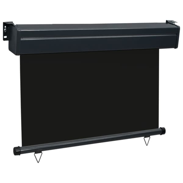 The Living Store Balkongmarkis 85x250 cm svart -  Parasoll & solskydd