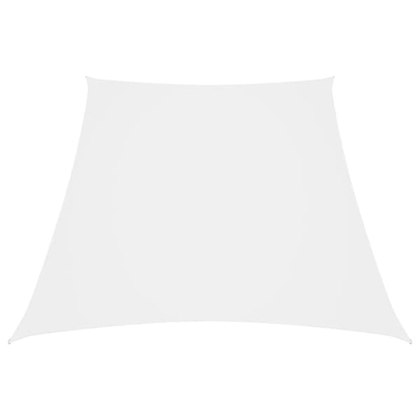 The Living Store solsejl 2/4x3 m trapezformet oxfordstof hvid -  Parasoller og solskærme