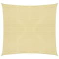 Miniatyrbild 2 av 7: The Living Store Solsegel 160 g/m² beige 4,5x4,5 m HDPE -  Parasoll & solskydd