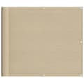 Miniatyrbillede 3 af 7: The Living Store altanafskærmning 90x800 cm 100 % polyester beige -  Parasoller og solskærme