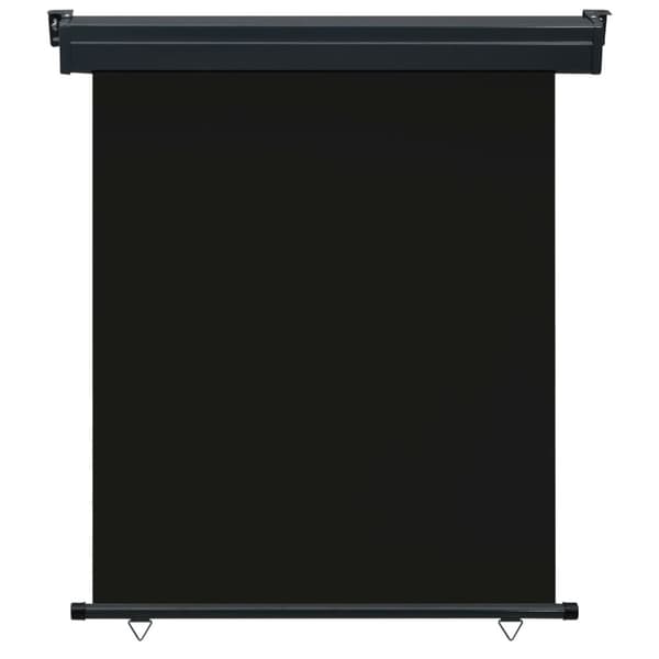 The Living Store sidemarkise til altan 140x250 cm sort -  Parasoller og solskærme