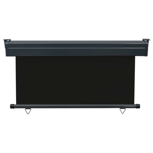 The Living Store sidemarkise til altan 140x250 cm sort -  Parasoller og solskærme