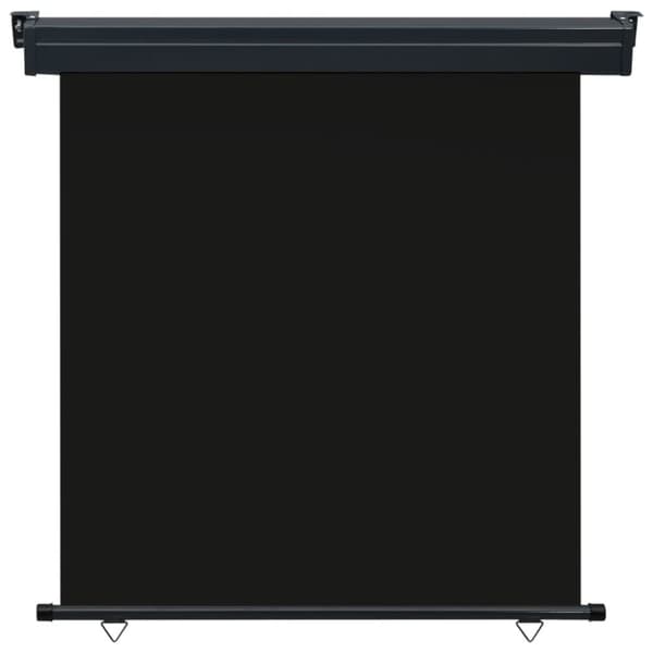 The Living Store sidemarkise til altan 160x250 cm sort -  Parasoller og solskærme