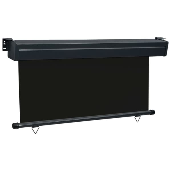 The Living Store sidemarkise til altan 160x250 cm sort -  Parasoller og solskærme