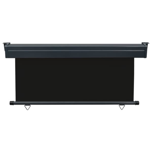 The Living Store sidemarkise til altan 160x250 cm sort -  Parasoller og solskærme