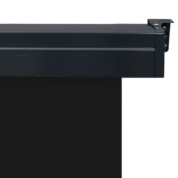 The Living Store sidemarkise til altan 160x250 cm sort -  Parasoller og solskærme