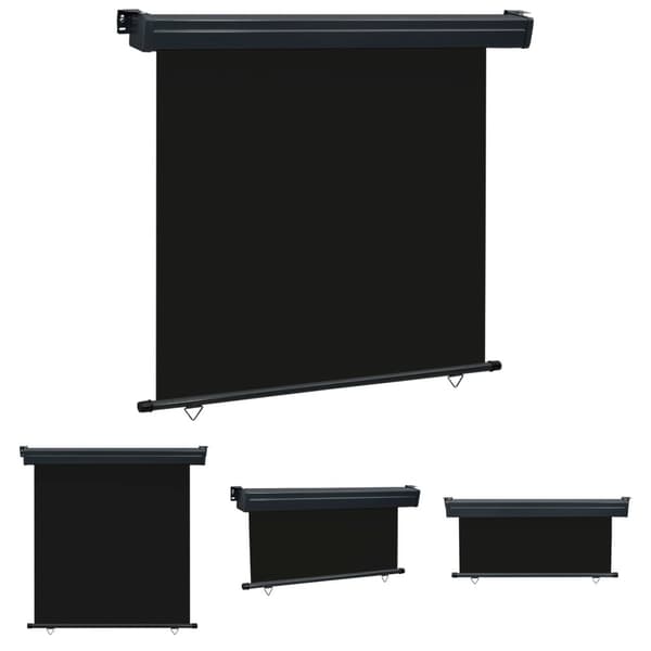 The Living Store Balkongmarkis 170x250 cm svart -  Parasoll & solskydd