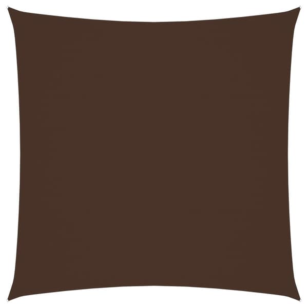 The Living Store Solsegel oxfordtyg fyrkantigt 3x3 m brun -  Parasoll & solskydd