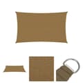 Miniatyrbillede 1 af 7: The Living Store solsejl 160 g/m² 3x6 m HDPE gråbrun -  Parasoller og solskærme