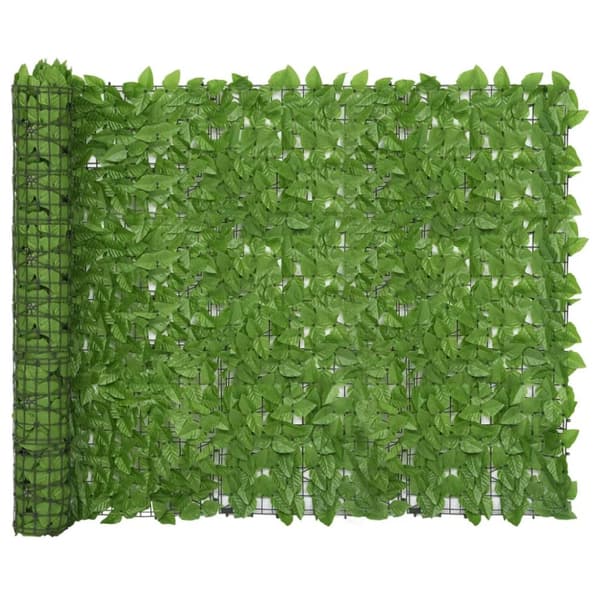 The Living Store altanafskærmning 200x150 cm grønne blade -  Parasoller og solskærme