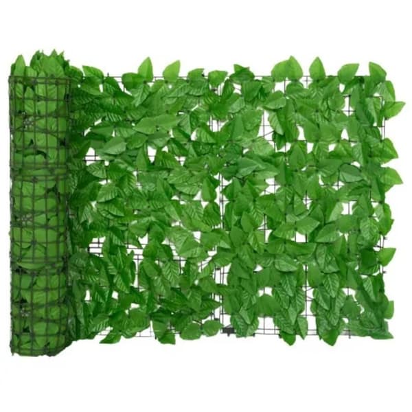 The Living Store altanafskærmning 200x75 cm grønne blade -  Parasoller og solskærme