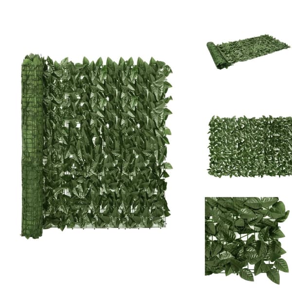 Parasoller og solskærme - Living altanafskærmning 300x100 cm mørkegrønne blade
