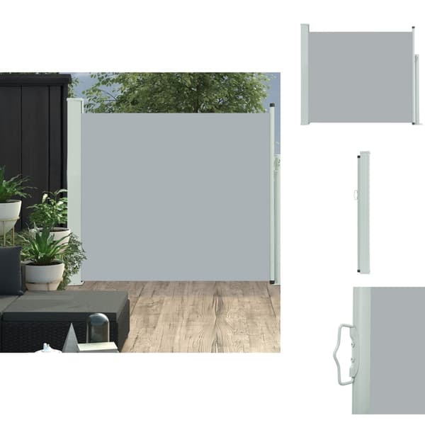 Parasoll & solskydd - Living Infällbar sidomarkis 100x300 cm grå