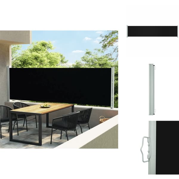 Parasoll & solskydd - Living Infällbar sidomarkis 140x600 cm svart