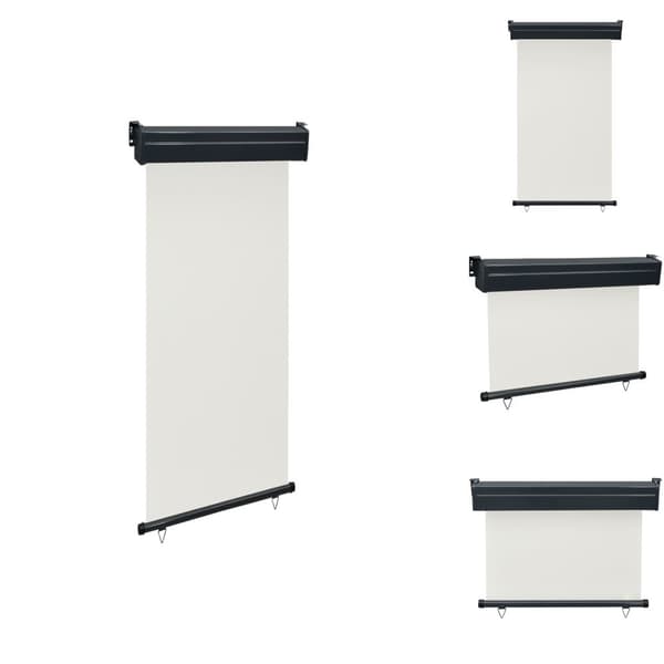Parasoller og solskærme - Living sidemarkise til altan 105x250 cm cremefarvet