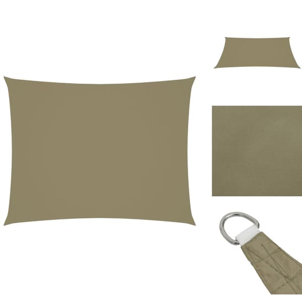Päivän- & aurinkovarjot - Living Aurinkopurje Oxford-kangas suorakaide 2,5x3,5 m beige