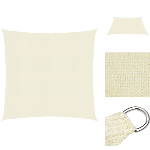 Päivän- & aurinkovarjot - Living Aurinkopurje 160 g/m² kerma 3x3 m HDPE