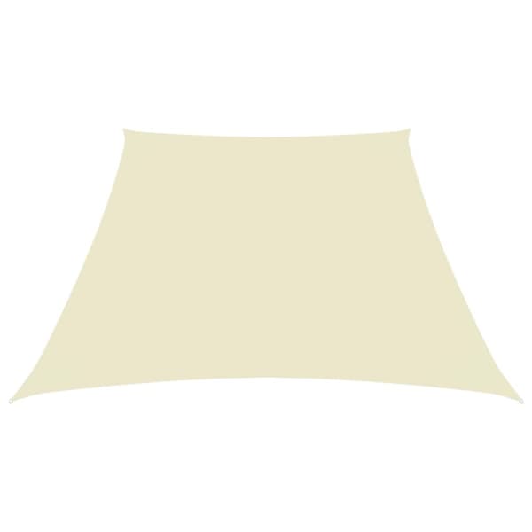 Parasoll & solskydd - Living Solsegel oxfordtyg trapets 3/5x4 m gräddvit