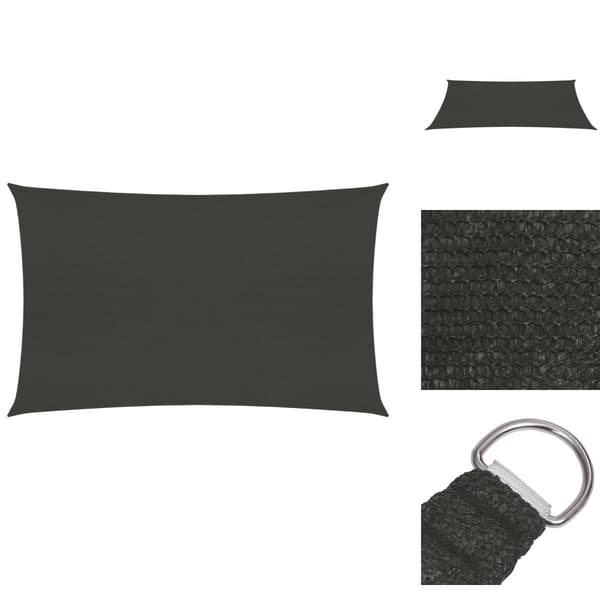 Parasoll & solskydd - Living Solsegel 160 g/m² antracit 4x7 m HDPE