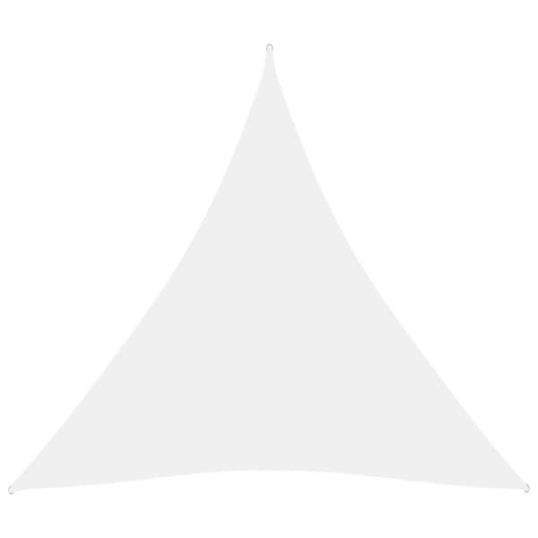 Parasoller og solskærme - Living solsejl 4,5x4,5x4,5 m oxfordstof trekantet hvid