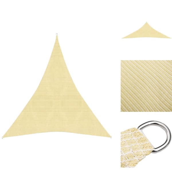 Parasoll & solskydd - Living Solsegel 160 g/m² beige 4x5x5 m HDPE
