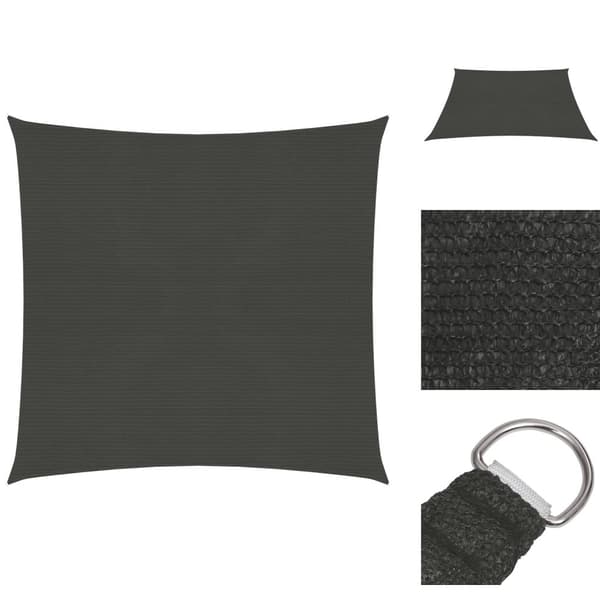 Parasoll & solskydd - Living Solsegel 160 g/m² antracit 3x3 m HDPE