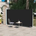 Miniatyrbillede 2 af 8: Parasoller og solskærme - Living sammenrullelig sidemarkise til terrassen 160 x 300 cm sort