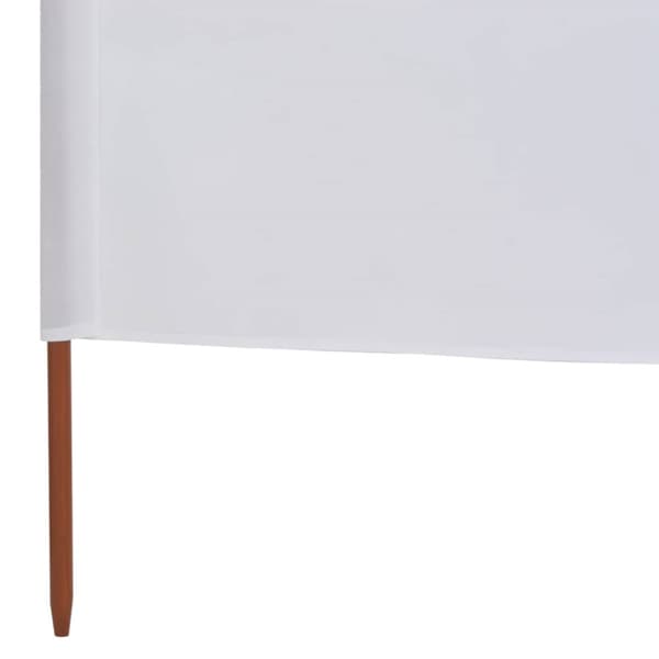 Päivän- & aurinkovarjot - Living Tuulensuojakangas 6 paneelilla 800x120 cm hiekanvalkoinen
