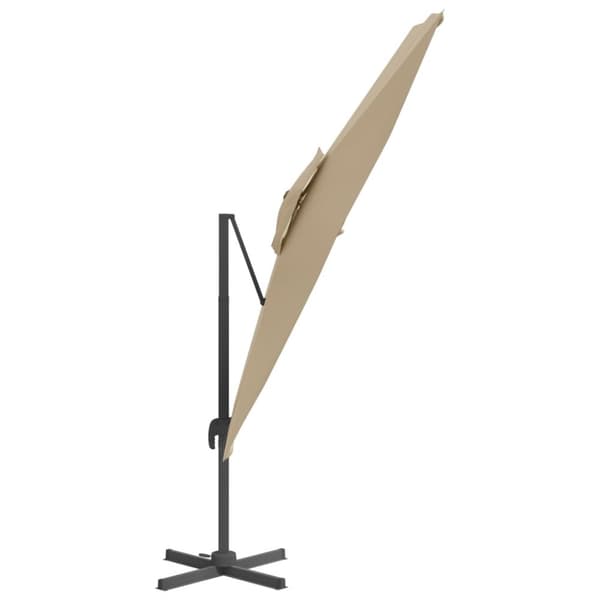 Parasoll & solskydd - Living Frihängande parasoll med ventilation taupe 300x300 cm