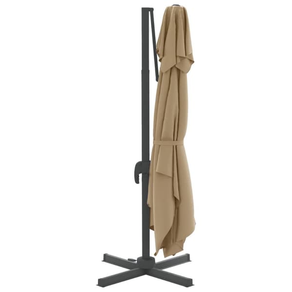 Parasoll & solskydd - Living Frihängande parasoll med ventilation taupe 300x300 cm