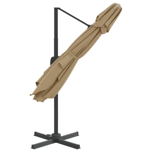 Parasoll & solskydd - Living Frihängande parasoll med ventilation taupe 300x300 cm