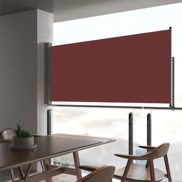 Parasoll & solskydd - Living Infällbar sidomarkis 60x300 cm brun