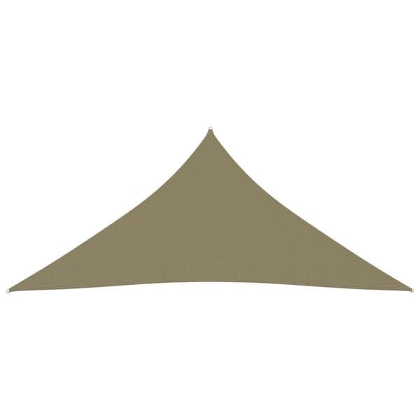 Parasoller og solskærme - Living solsejl 3x3x3 m oxfordstof trekantet beige