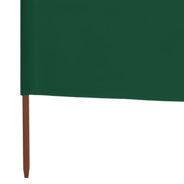 Päivän- & aurinkovarjot - Living Tuulensuojakangas 3 paneelilla 400x80 cm vihreä