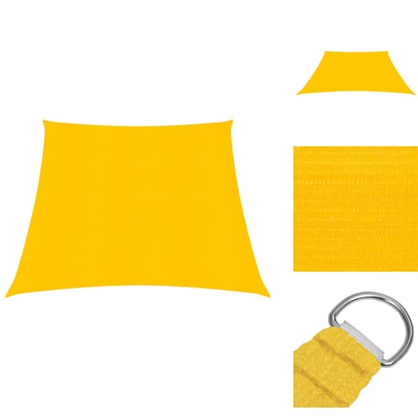 Parasoller og solskærme - Living solsejl 3/4x2 m 160 g/m² HDPE gul
