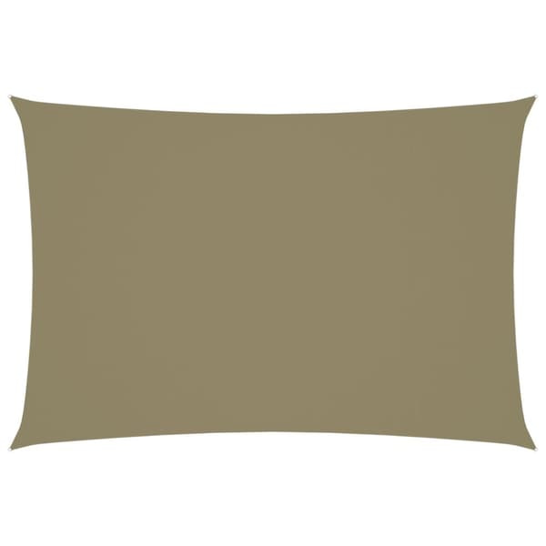 Parasoller og solskærme - Living solsejl 2,5x4,5 m rektangulær oxfordstof beige