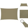 Miniatyrbillede 1 af 7: Parasoller og solskærme - Living solsejl 2,5x4,5 m rektangulær oxfordstof beige
