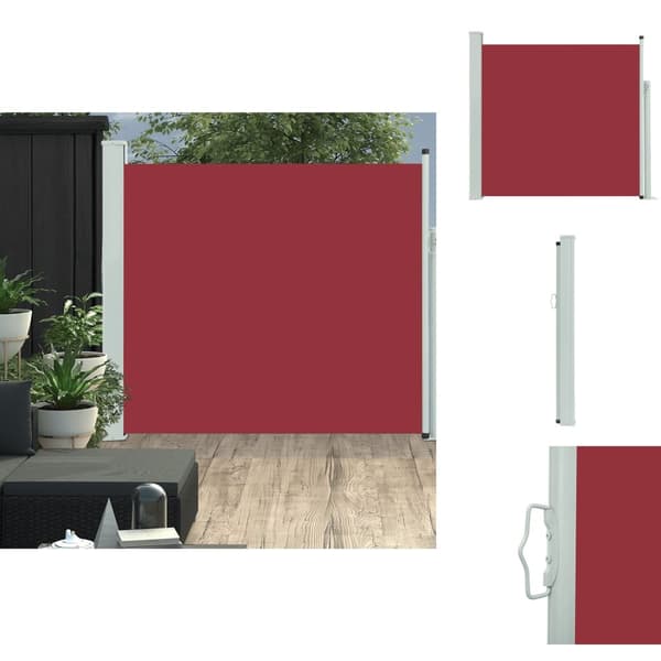 Parasoll & solskydd - Living Infällbar sidomarkis 170x300 cm röd