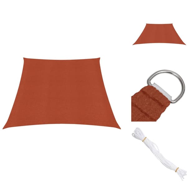 Parasoller og solskærme - Living solsejl 3/4x2 m 160 g/m² HDPE terrakotta