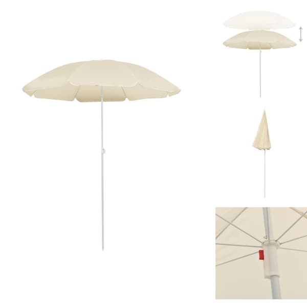Päivän- & aurinkovarjot - Living Aurinkovarjo terästanko hiekka 180 cm