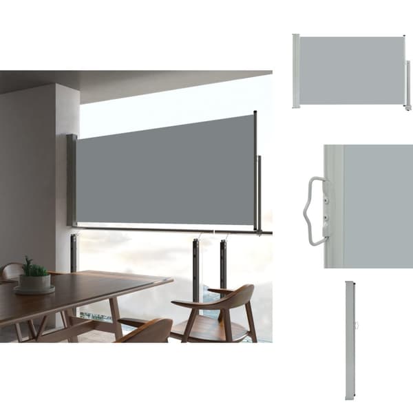 Parasoll & solskydd - Living Infällbar sidomarkis 60x300 cm grå