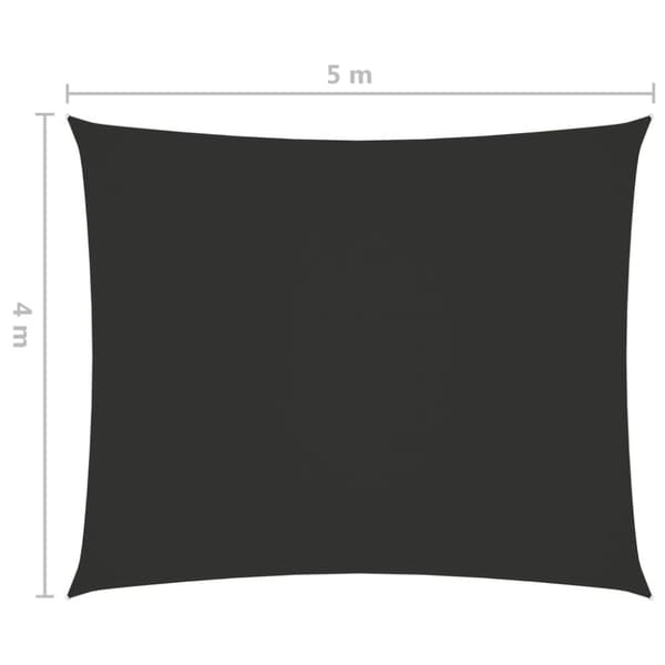 Päivän- & aurinkovarjot - Living Aurinkopurje Oxford-kangas suorakaide 4x5 m antrasiitti