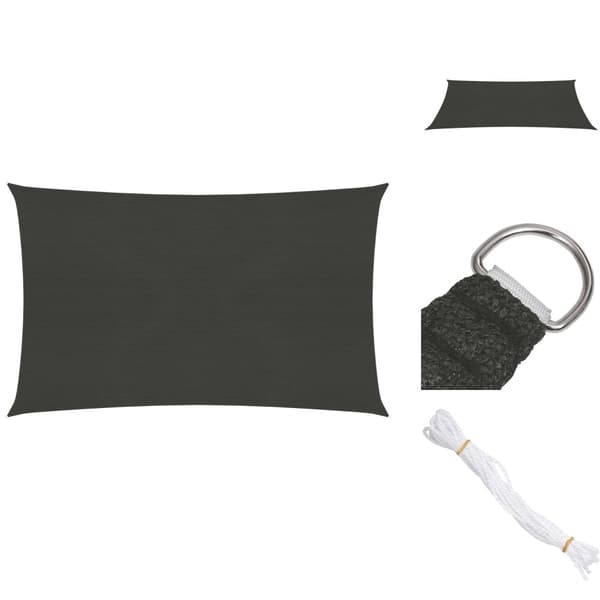 Päivän- & aurinkovarjot - Living Aurinkopurje 160 g/m² antrasiitti 2,5x4,5 m HDPE