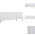 Miniatyrbillede 1 af 6: Parasoller og solskærme - Living 3-panels læsejl stof 400 x 120 cm hvid