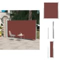 Miniatyrbild 1 av 9: Parasoll & solskydd - Living Infällbar sidomarkis 160x300 cm brun