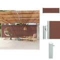 Miniatyrbild 1 av 11: Parasoll & solskydd - Living Infällbar sidomarkis 200x600 cm brun