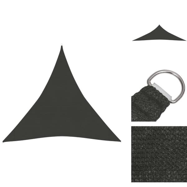 Päivän- & aurinkovarjot - Living Aurinkopurje 160 g/m² antrasiitti 4x4x4 m HDPE