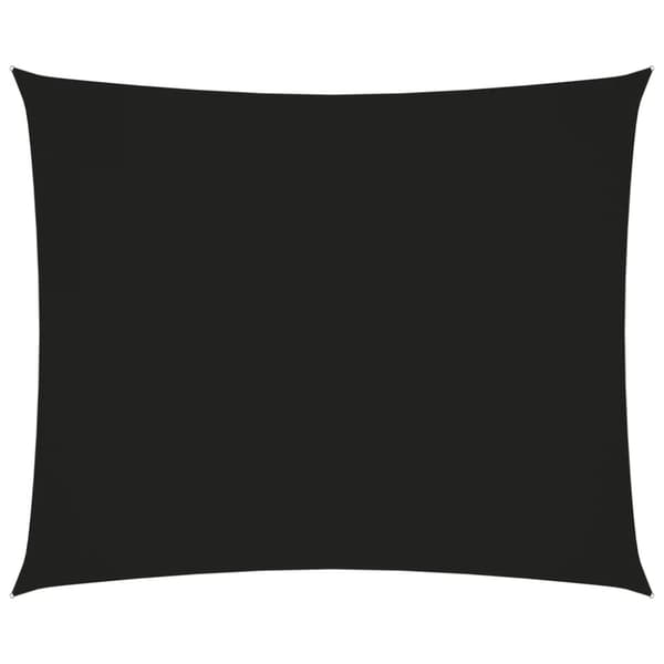Parasoller og solskærme - Living solsejl 3x4 m rektangulær oxfordstof sort