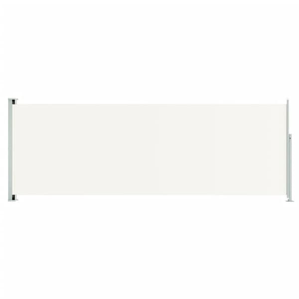 Parasoller og solskærme - Living sammenrullelig sidemarkise til terrassen 220x600 cm cremefarvet