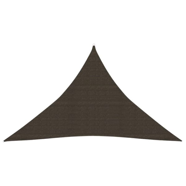 Parasoll & solskydd - Living Solsegel 160 g/m² brun 3,5x3,5x4,9 m HDPE